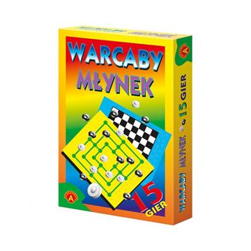 Gra Warcaby/Młynek ALX-18179