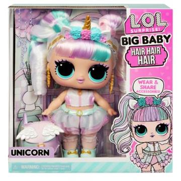 LOL Surprise! Big Baby Hair Hair Doll - Unicorn-25868