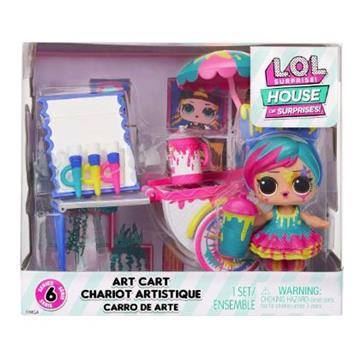 LOL Surprise!Meble + Splatters + Art Cart-25826