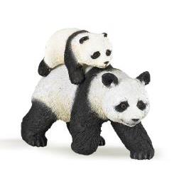 Papo 50071 Panda z młodym 8,2x3,5x6cm-26209