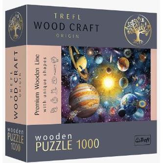 Puzzle 1000el.Drewno Podróż po Układzie Słonecznym-27643