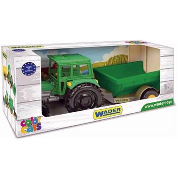 Traktor Farmer z przyczepą w kartonie-28071