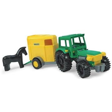 Traktor Farmer z przyczepą na konia w kartonie-28202