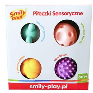 SMILY - Piłeczki Sensoryczne 4 szt.-28752