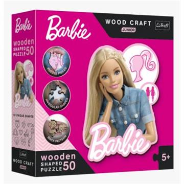 Puzzle 50 el. Drewniane Piękna Barbie-32988