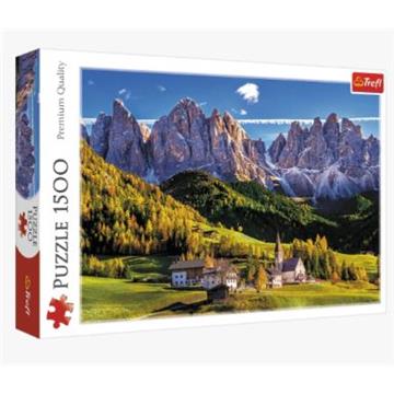 Puzzle 1500 Dolina Val di Funes, Dolomity, Włochy-34154