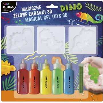 KIDEA Magiczne żelowe zabawki 3D DINOZAURY-32477