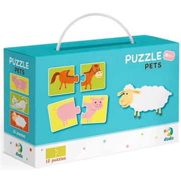DODO Puzzle Duo Zwierzęta 12 x 2 el.-35743