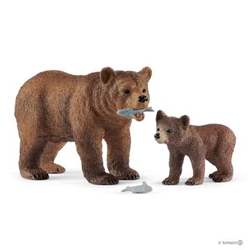 SLH 42473 Matka Grizzly z Małym Niedźwiedziem-15952