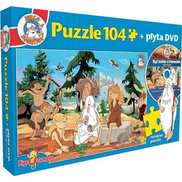 Puzzle BYŁ SOBIE CZŁOWIEK Prehistoria + DVD-11466
